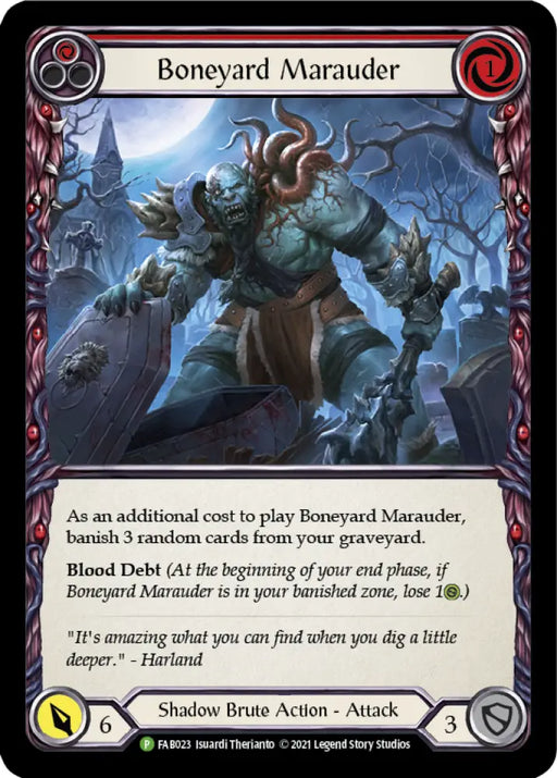Boneyard Marauder (Red) [FAB023] (Promo) Rainbow Foil - Flesh And Blood Single