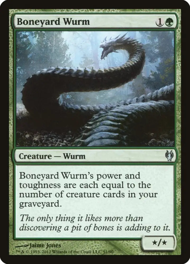 Boneyard Wurm [Duel Decks: Izzet vs. Golgari] - MTG Single