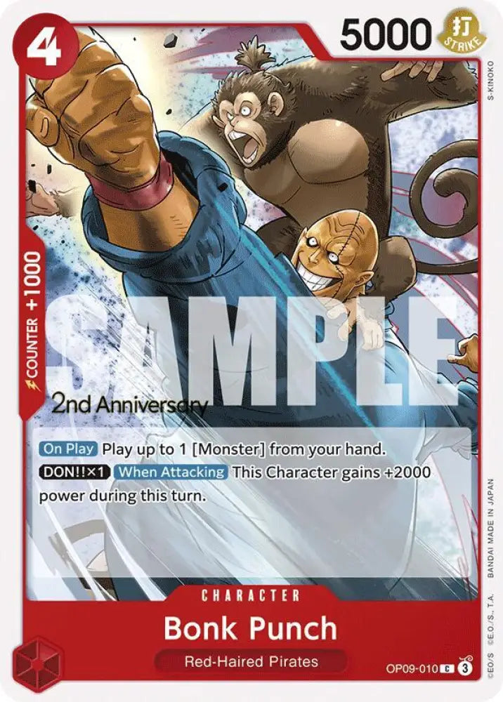Bonk Punch (OP09-010) [Emperors in the New World: 2nd Anniversary Tournament Cards]
