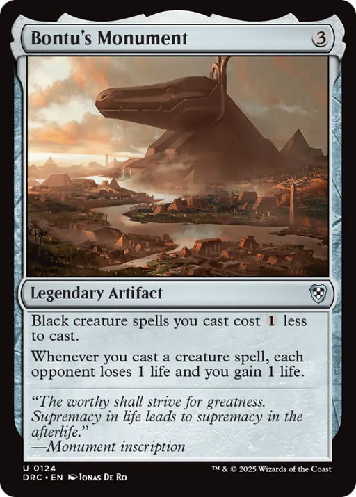 Bontu’s Monument [Aetherdrift Commander] - MTG Single