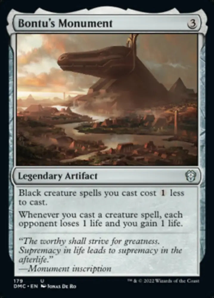 Bontu’s Monument [Dominaria United Commander] - MTG Single