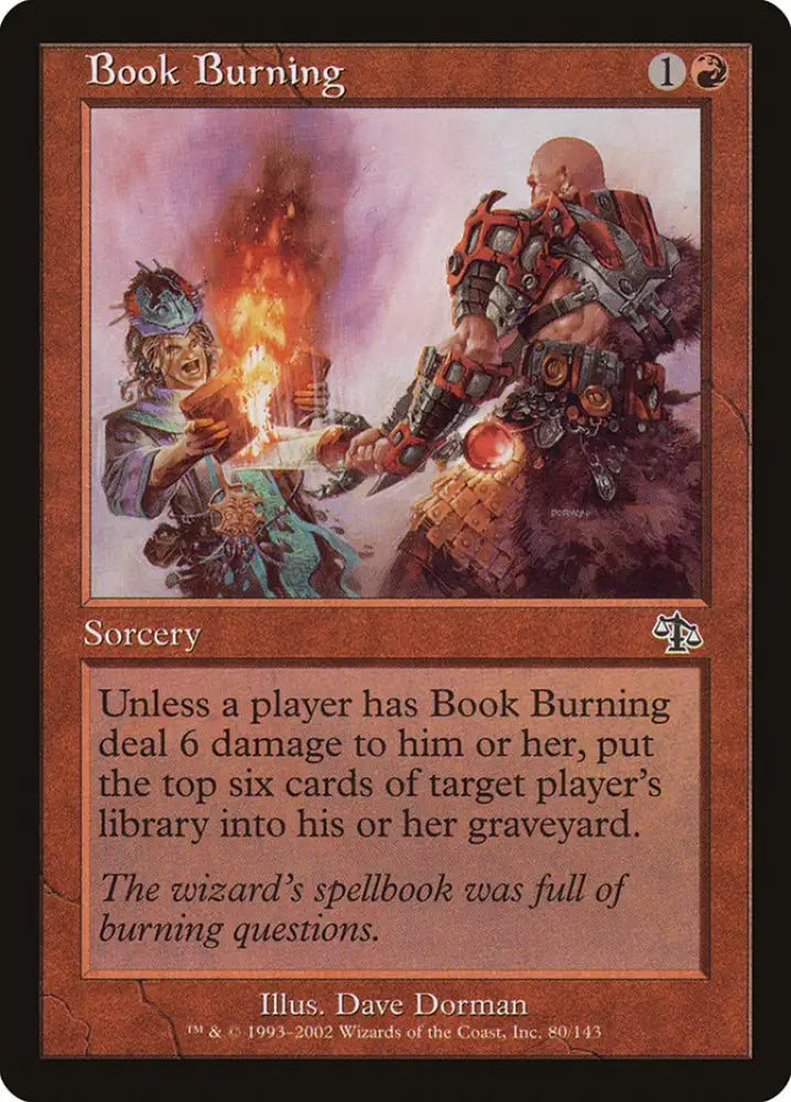 Book Burning [Judgment] - MTG Single