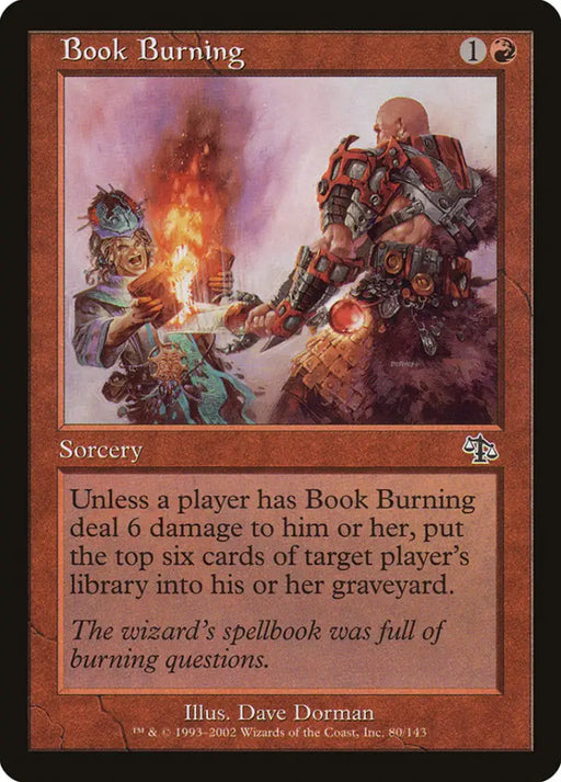 Book Burning [Judgment] - MTG Single