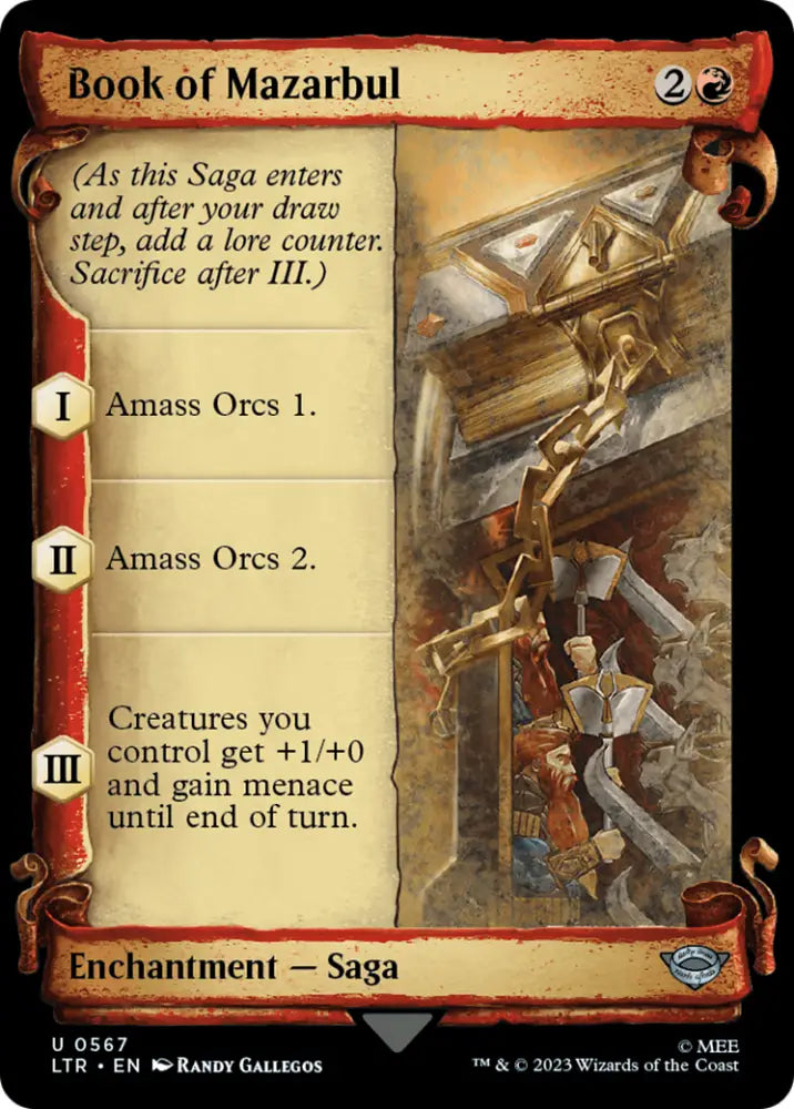 Book of Mazarbul [The Lord of the Rings: Tales of Middle-Earth Showcase Scrolls] - MTG Single