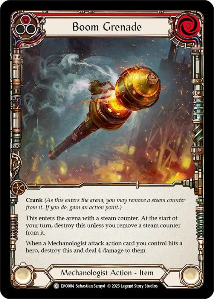 Boom Grenade (Red) [Bright Lights] Rainbow Foil - Flesh And Blood Single