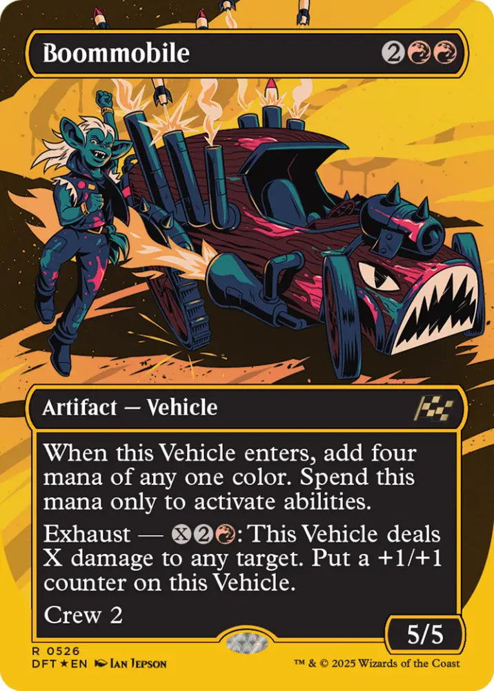 Boommobile (Borderless) (First-Place Foil) [Aetherdrift] - MTG Single
