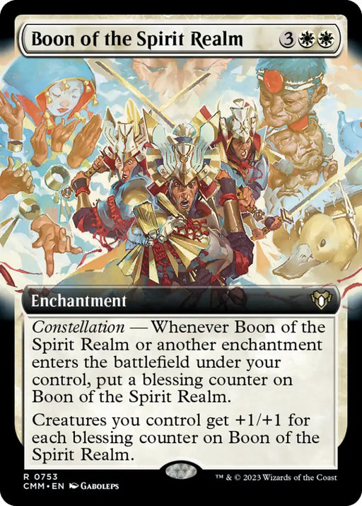 Boon of the Spirit Realm (Extended Art) [Commander Masters] - MTG Single