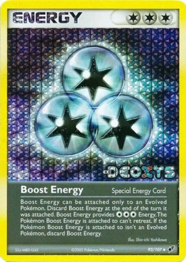 Boost Energy (93/107) (Stamped) [EX: Deoxys] - Pokemon Single