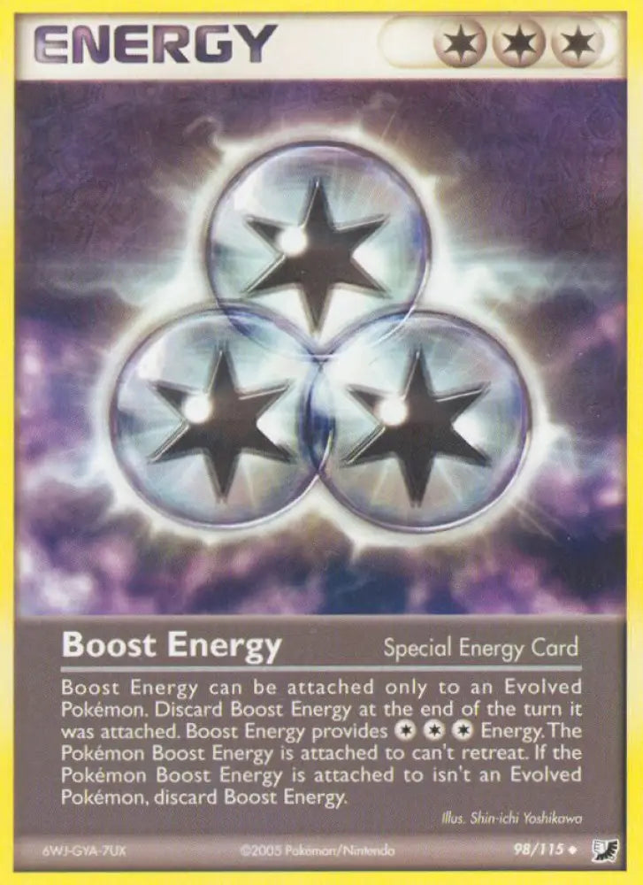 Boost Energy (98/115) [EX: Unseen Forces] - Pokemon Single