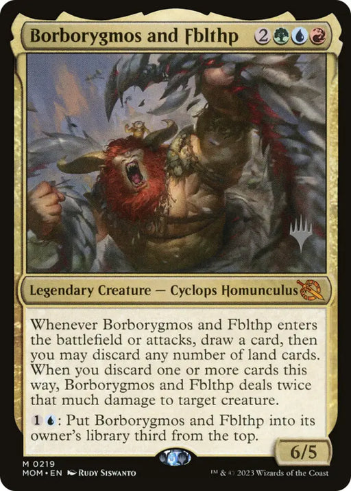 Borborygmos and Fblthp (Promo Pack) [March of the Machine Promos] - MTG Single