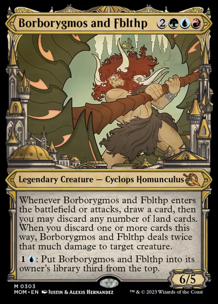 Borborygmos and Fblthp (Showcase Planar Booster Fun) [March of the Machine] - MTG Single