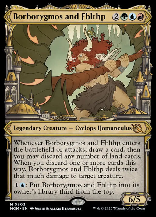Borborygmos and Fblthp (Showcase Planar Booster Fun) [March of the Machine] - MTG Single
