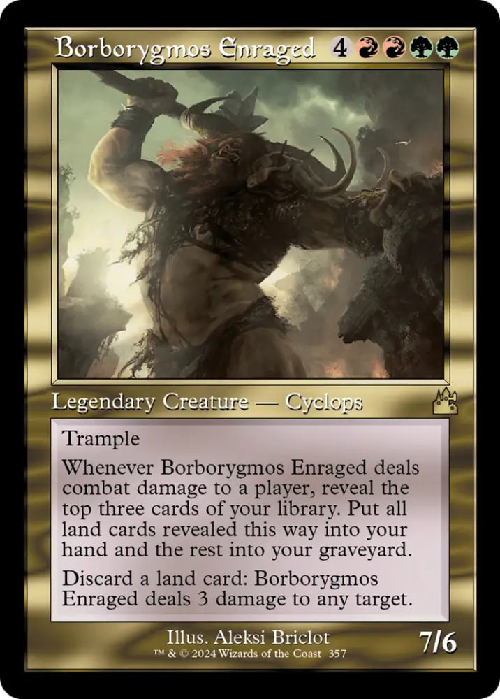 Borborygmos Enraged (Retro Frame) [Ravnica Remastered] - MTG Single