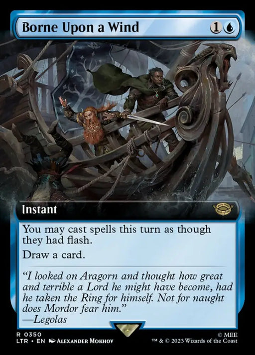 Borne Upon a Wind (Extended Art) [The Lord of the Rings: Tales of Middle-Earth] - MTG Single