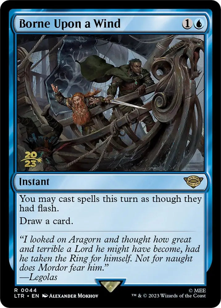 Borne Upon a Wind [The Lord of the Rings: Tales of Middle-Earth Prerelease Promos] - MTG Single