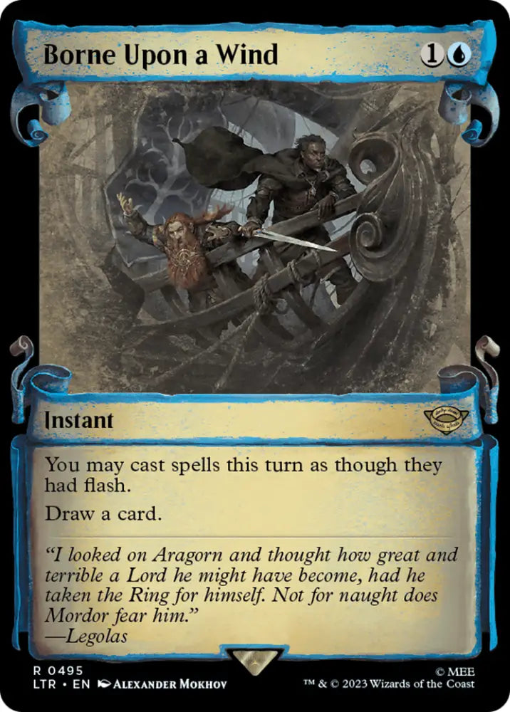 Borne Upon a Wind [The Lord of the Rings: Tales of Middle-Earth Showcase Scrolls] - MTG Single