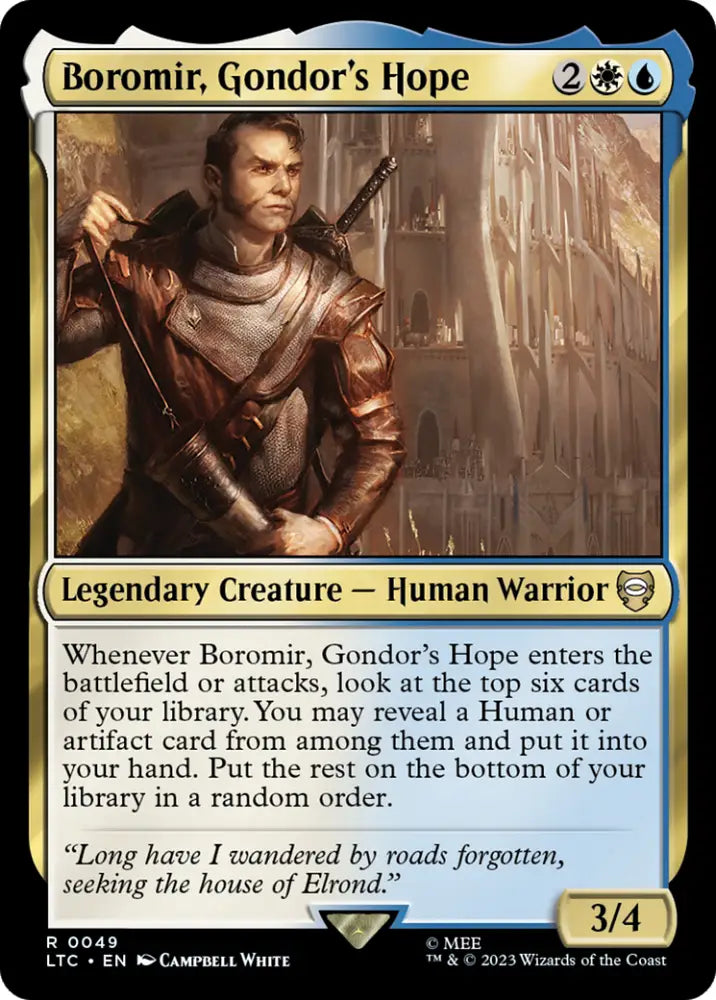 Boromir Gondor’s Hope [The Lord of the Rings: Tales of Middle-Earth Commander] - MTG Single