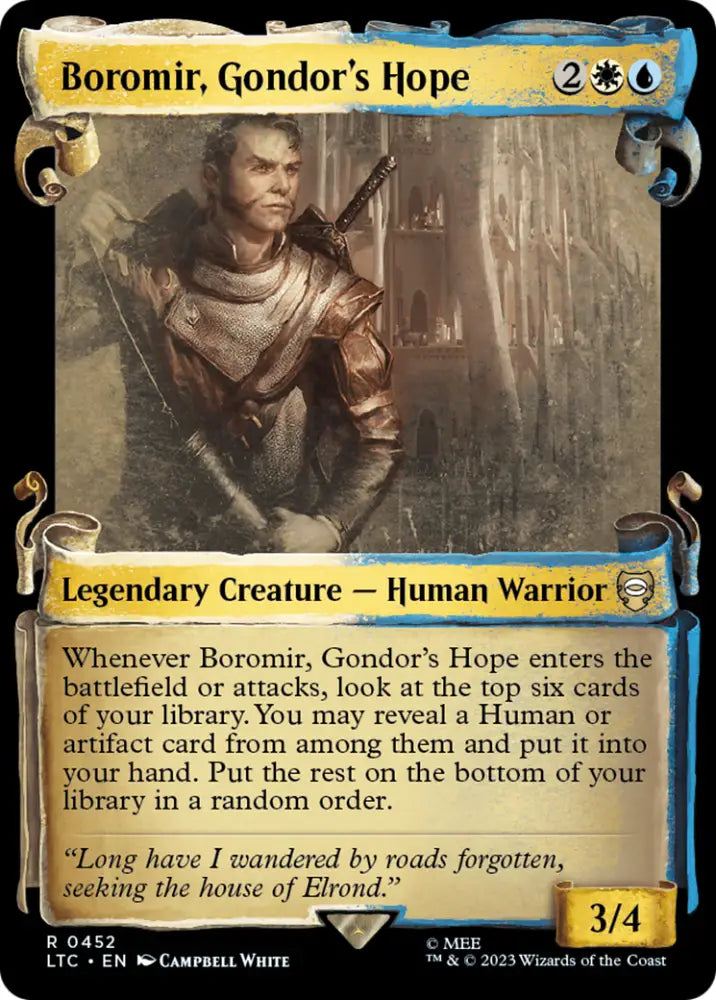 Boromir Gondor’s Hope [The Lord of the Rings: Tales of Middle-Earth Commander Showcase Scrolls] - MTG Single