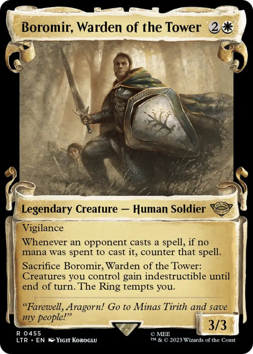 Boromir Warden of the Tower [The Lord of the Rings: Tales of Middle-Earth Showcase Scrolls] - MTG Single