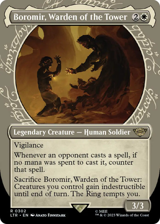 Boromir Warden of the Tower (Showcase Ring Frame) [The Lord of the Rings: Tales of Middle-Earth] - MTG Single