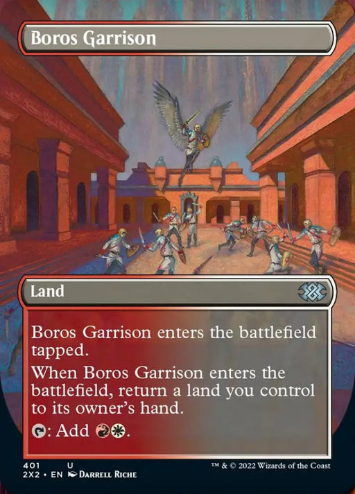 Boros Garrison (Borderless Alternate Art) [Double Masters 2022] - MTG Single