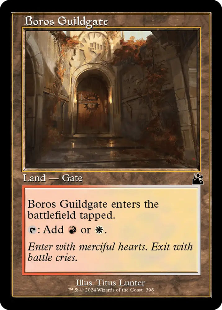 Boros Guildgate (Retro Frame) [Ravnica Remastered] - MTG Single
