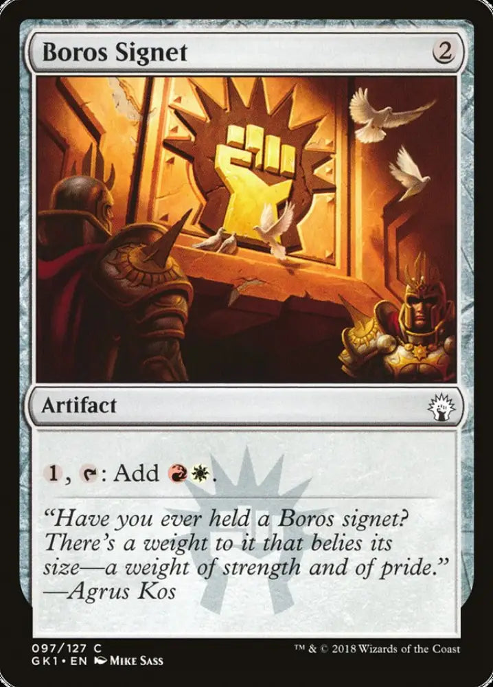 Boros Signet [Guilds of Ravnica Guild Kit] - MTG Single
