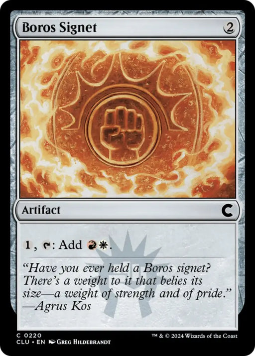Boros Signet [Ravnica: Clue Edition] - MTG Single