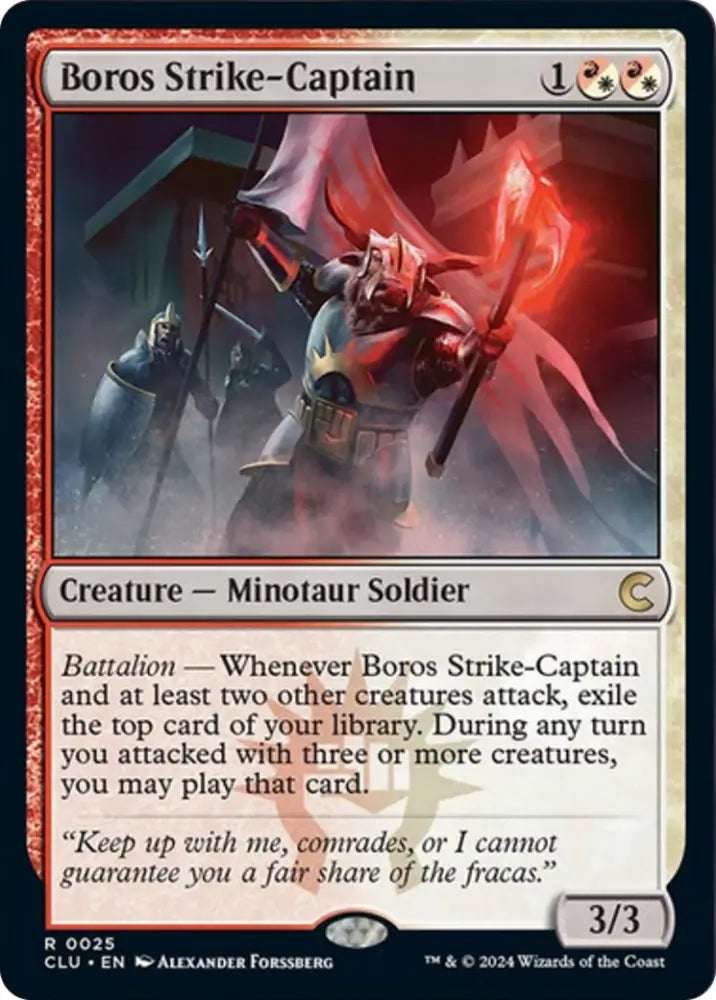 Boros Strike-Captain [Ravnica: Clue Edition] - MTG Single
