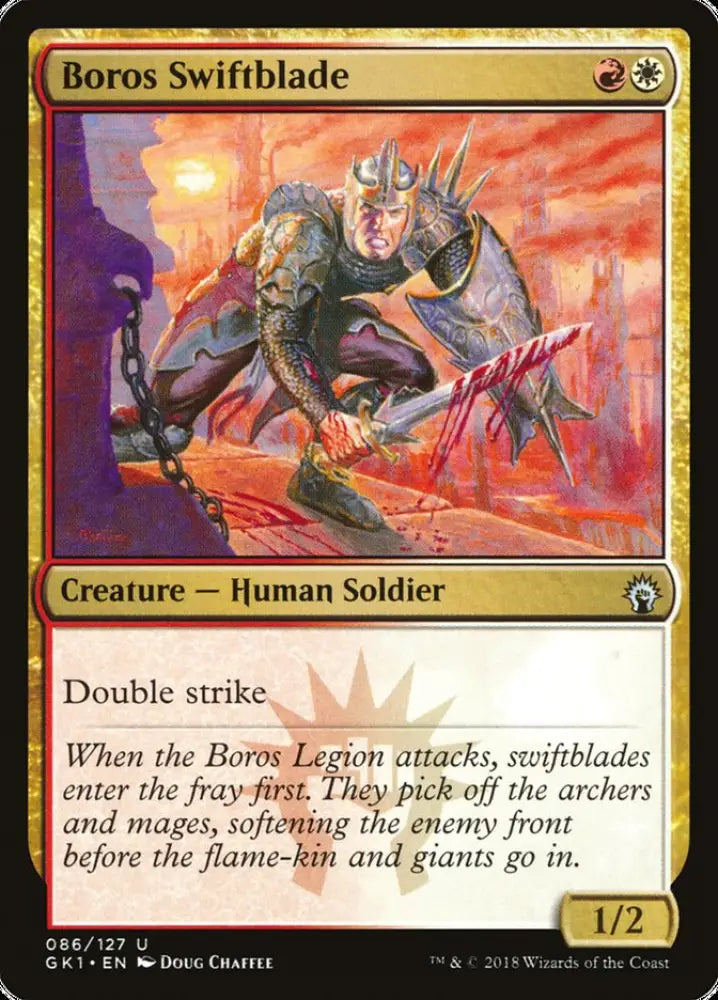 Boros Swiftblade [Guilds of Ravnica Guild Kit] - MTG Single
