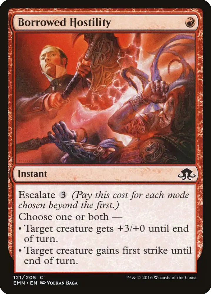 Borrowed Hostility [Eldritch Moon] - MTG Single