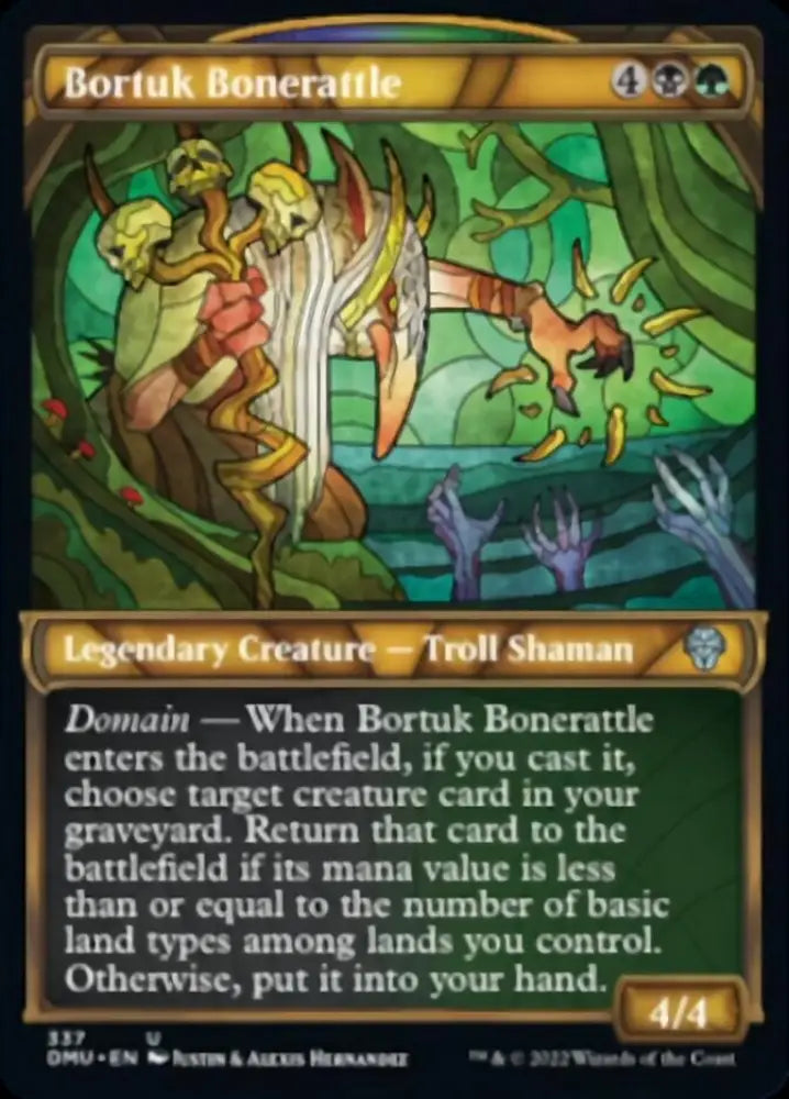 Bortuk Bonerattle (Showcase Textured) [Dominaria United] - MTG Single
