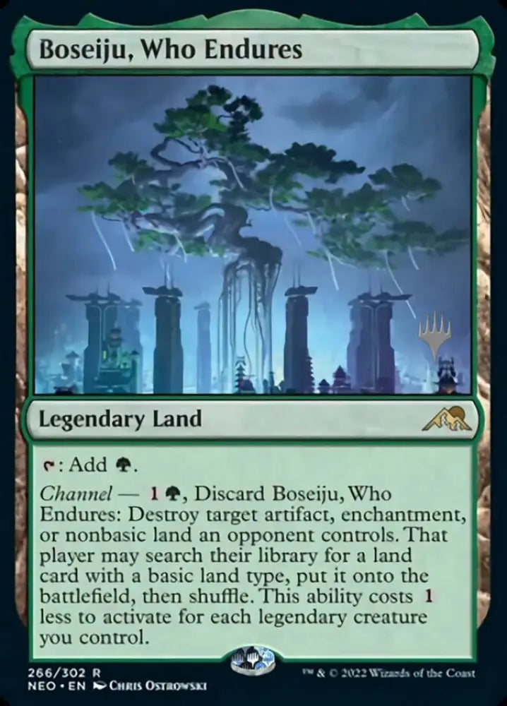Boseiju Who Endures (Promo Pack) [Kamigawa: Neon Dynasty Promos] - MTG Single