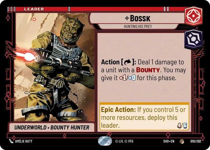 Bossk, Hunting His Prey (010/262) [Shadows of the Galaxy] - Star Wars: Unlimited Single