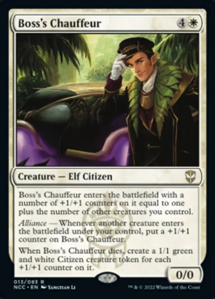 Boss’s Chauffeur [Streets of New Capenna Commander] - MTG Single