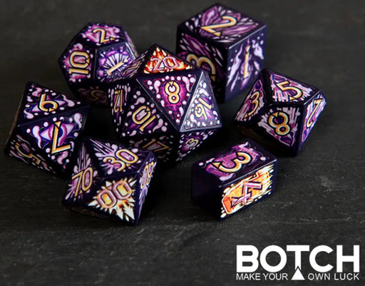 Botch Dice: 7-Die RPG Set - Arcane Assault - Role Playing Game