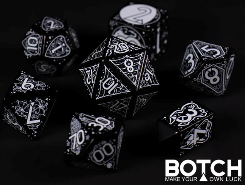 Botch Dice: 7-Die RPG Set - Heart of Darkness - Role Playing Game