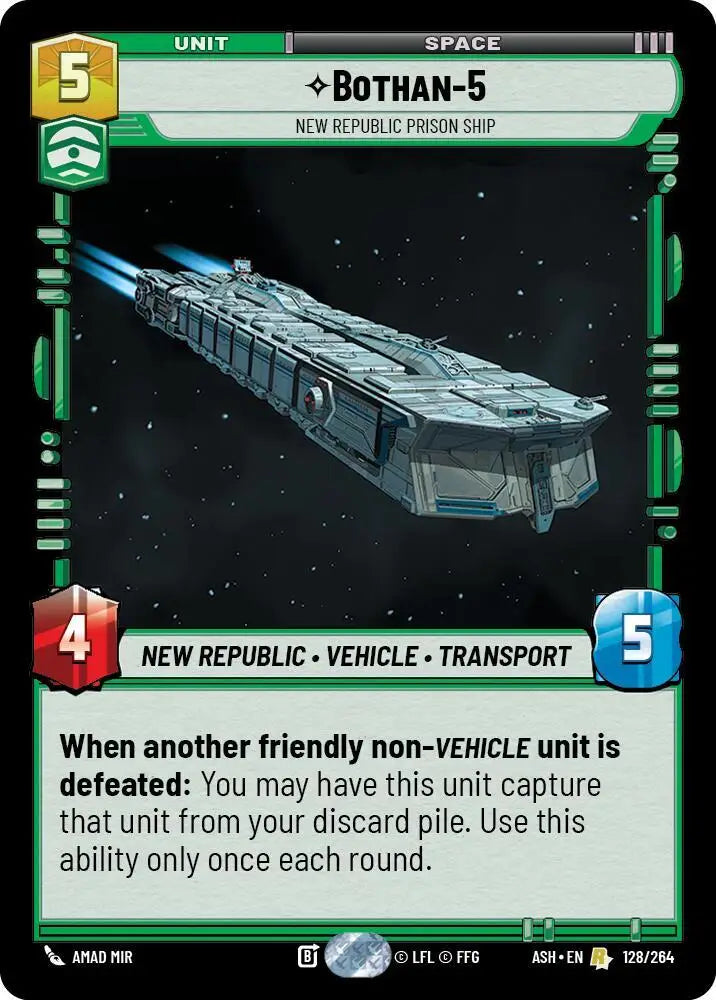 Bothan-5 - New Republic Prison Ship (128/264) [Ashes of the Empire]