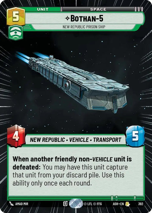 Bothan-5 - New Republic Prison Ship (Hyperspace) (392) [Ashes of the Empire]