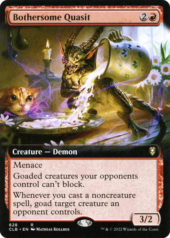 Bothersome Quasit (Extended Art) [Commander Legends: Battle for Baldur’s Gate] - MTG Single