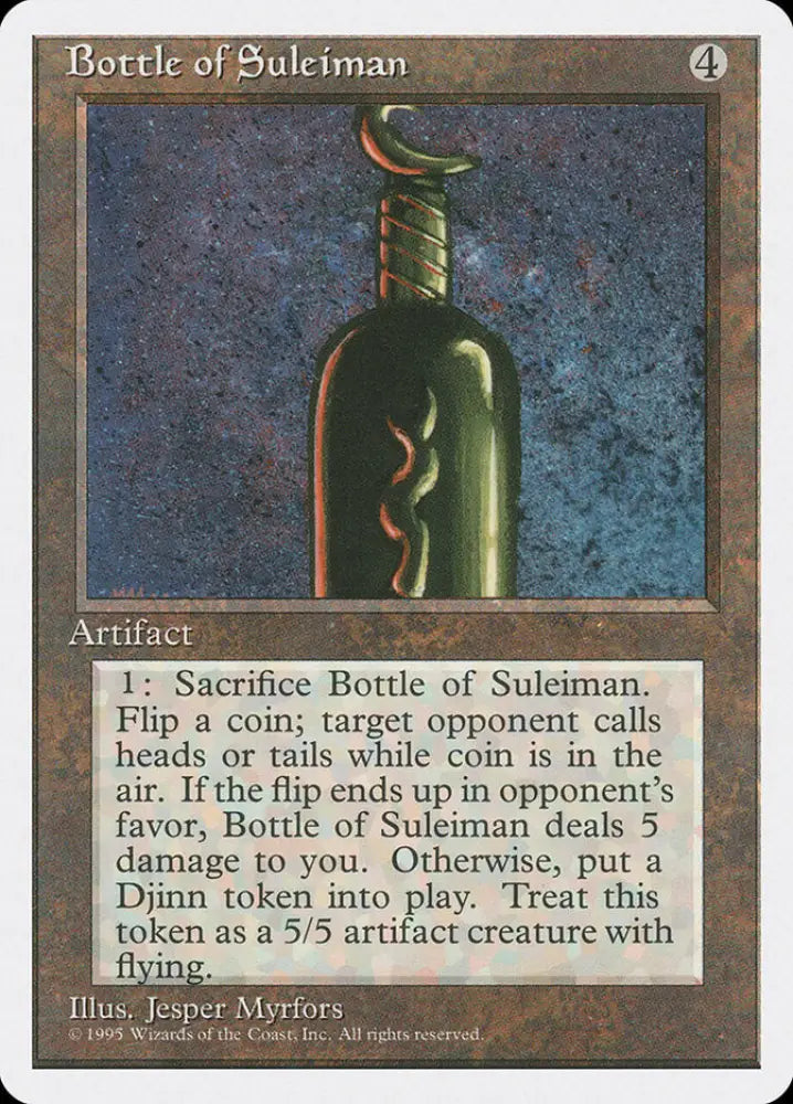 Bottle of Suleiman [Fourth Edition] - MTG Single