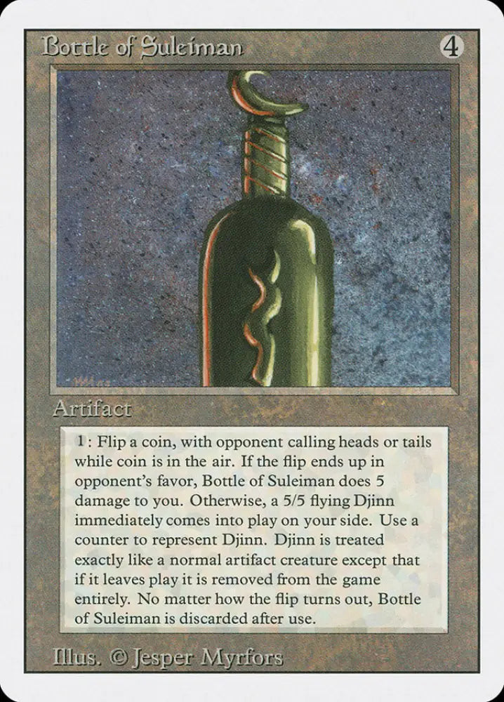 Bottle of Suleiman [Revised Edition] - MTG Single