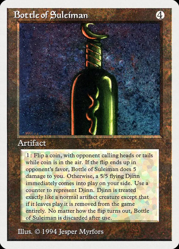 Bottle of Suleiman [Summer Magic / Edgar] - MTG Single