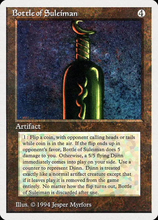 Bottle of Suleiman [Summer Magic / Edgar] - MTG Single