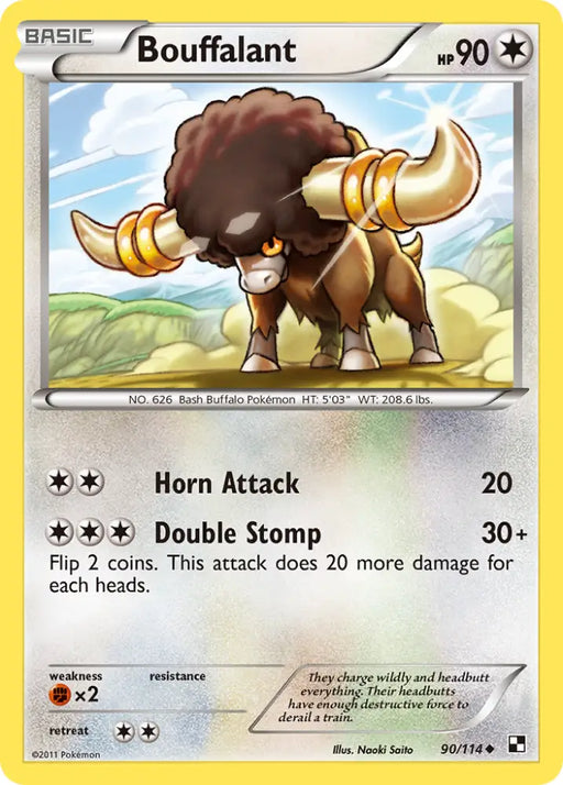 Bouffalant (90/114) [Black & White: Base Set] - Pokemon Single