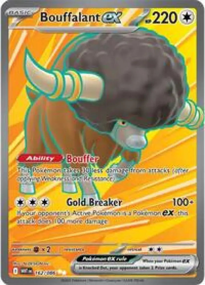 Bouffalant ex - 162/086 (162/086) [SV: White Flare]