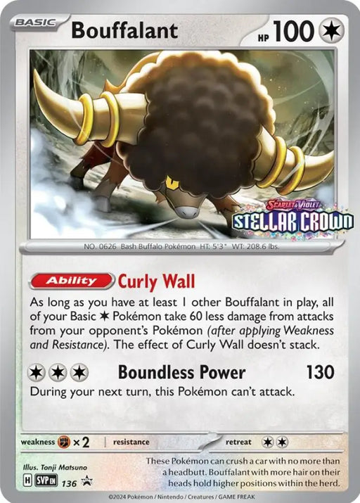 Bouffalant (SVP136) [Scarlet & Violet: Black Star Promos] - Pokemon Single