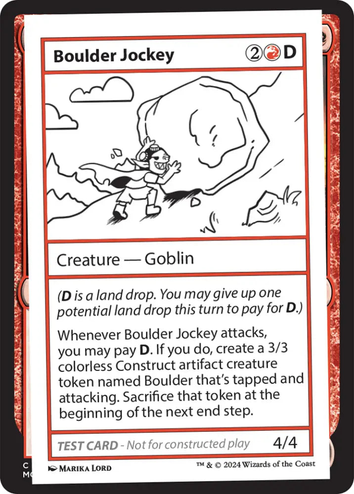 Boulder Jockey [Mystery Booster 2 Playtest Cards] - MTG Single