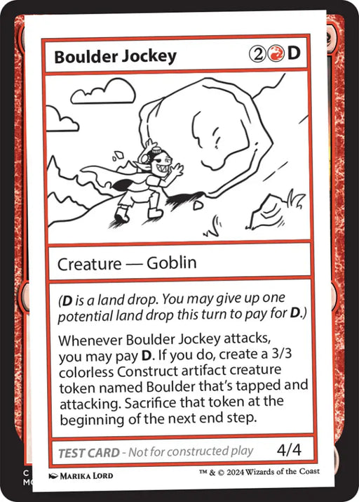 Boulder Jockey [Mystery Booster 2 Playtest Cards] - MTG Single