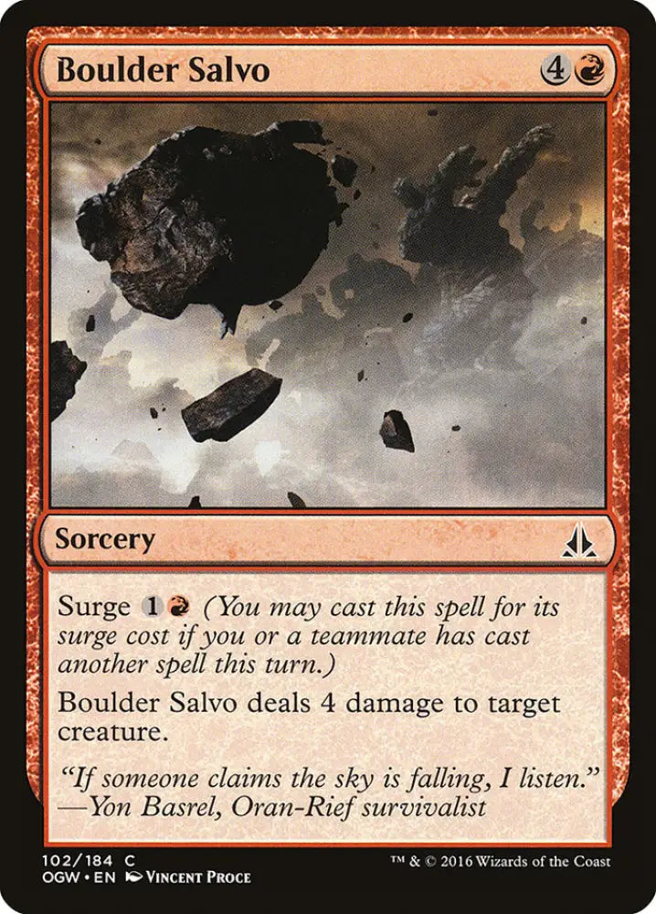 Boulder Salvo [Oath of the Gatewatch] - MTG Single
